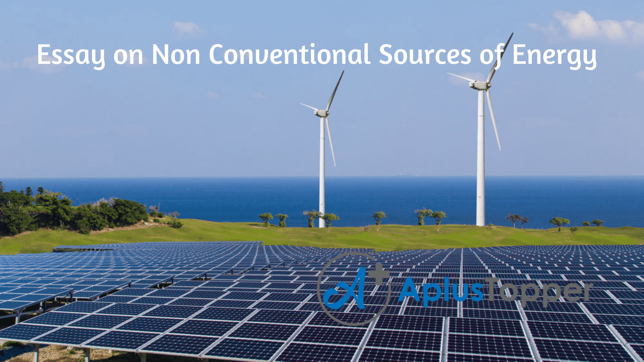 short essay on conventional sources of energy