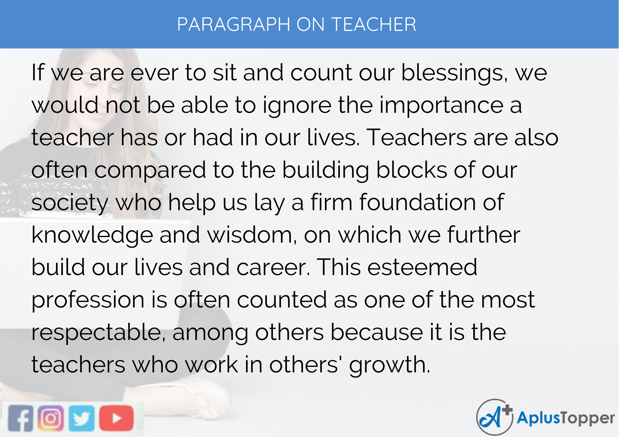 role of teacher in students life essay 150 words