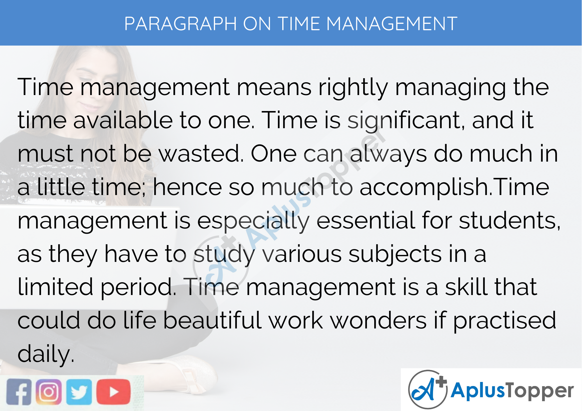 Paragraph On Time Management for kids