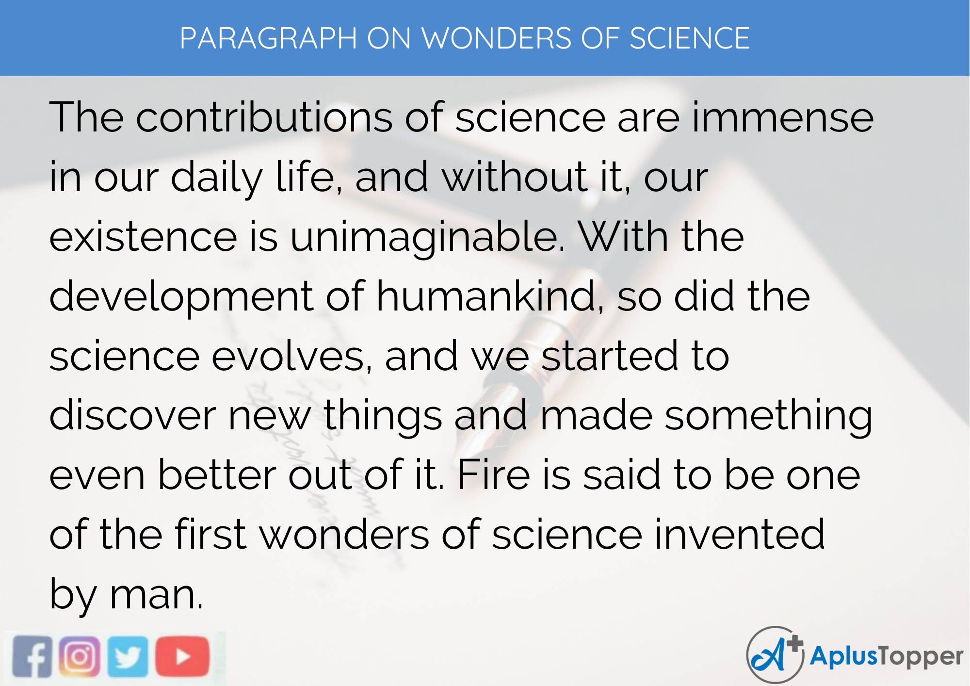 Paragraph On Wonders Of Science for Kids