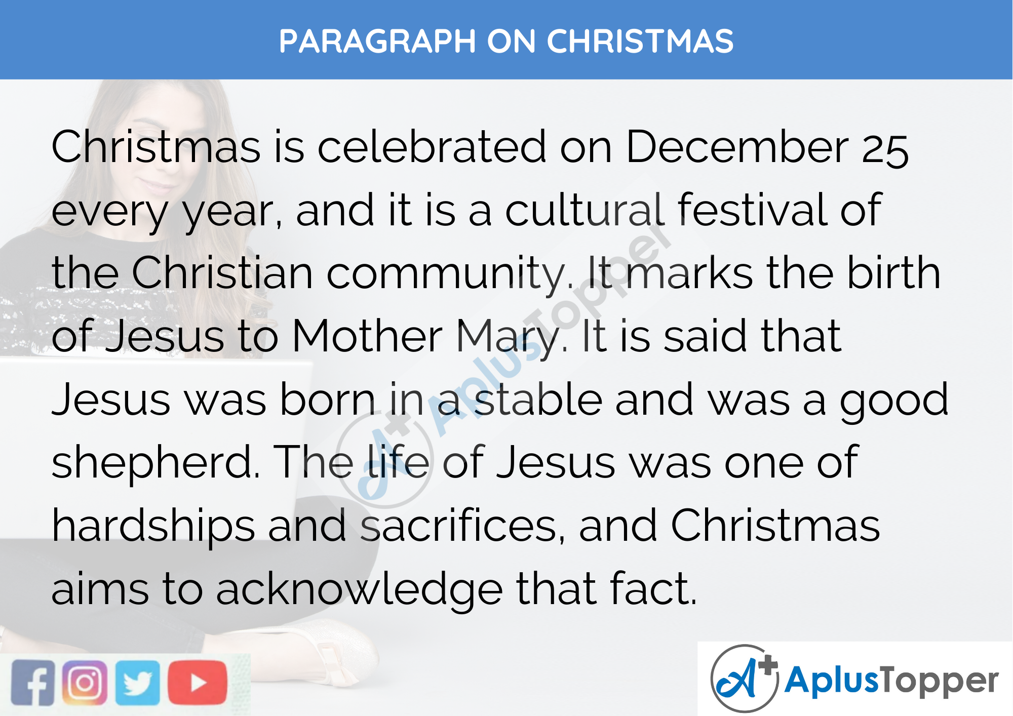Paragraph on Christmas - 100 Words for Classes 1, 2, 3 Kids