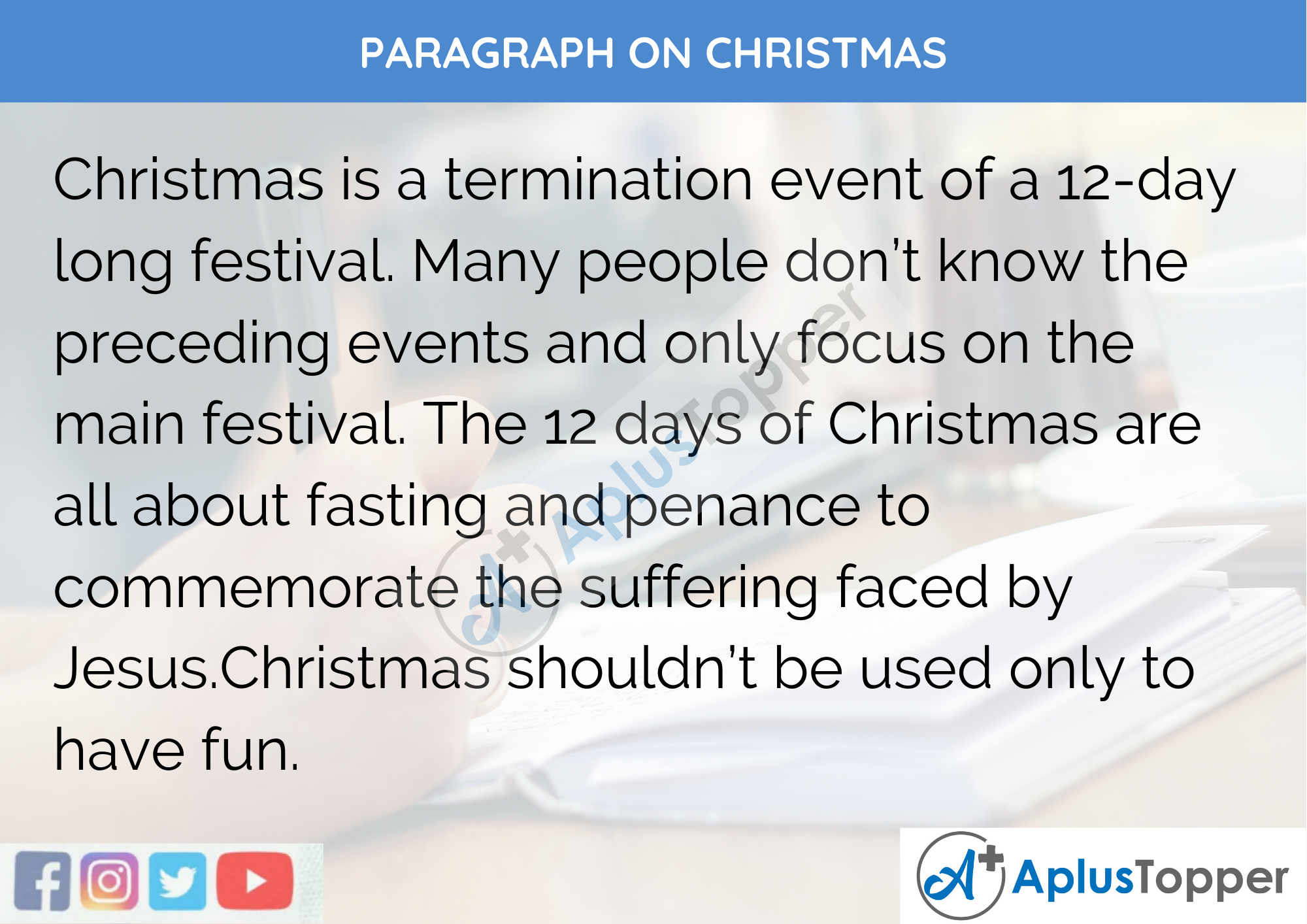 Paragraph on Christmas - 250 Words for Classes 9, 10, 11, 12 and Competitive Exams