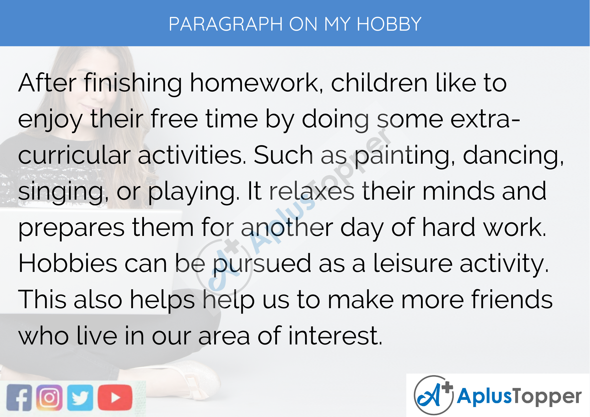 Paragraph on My Hobby - 100 Words for Classes 1, 2, 3 Kids
