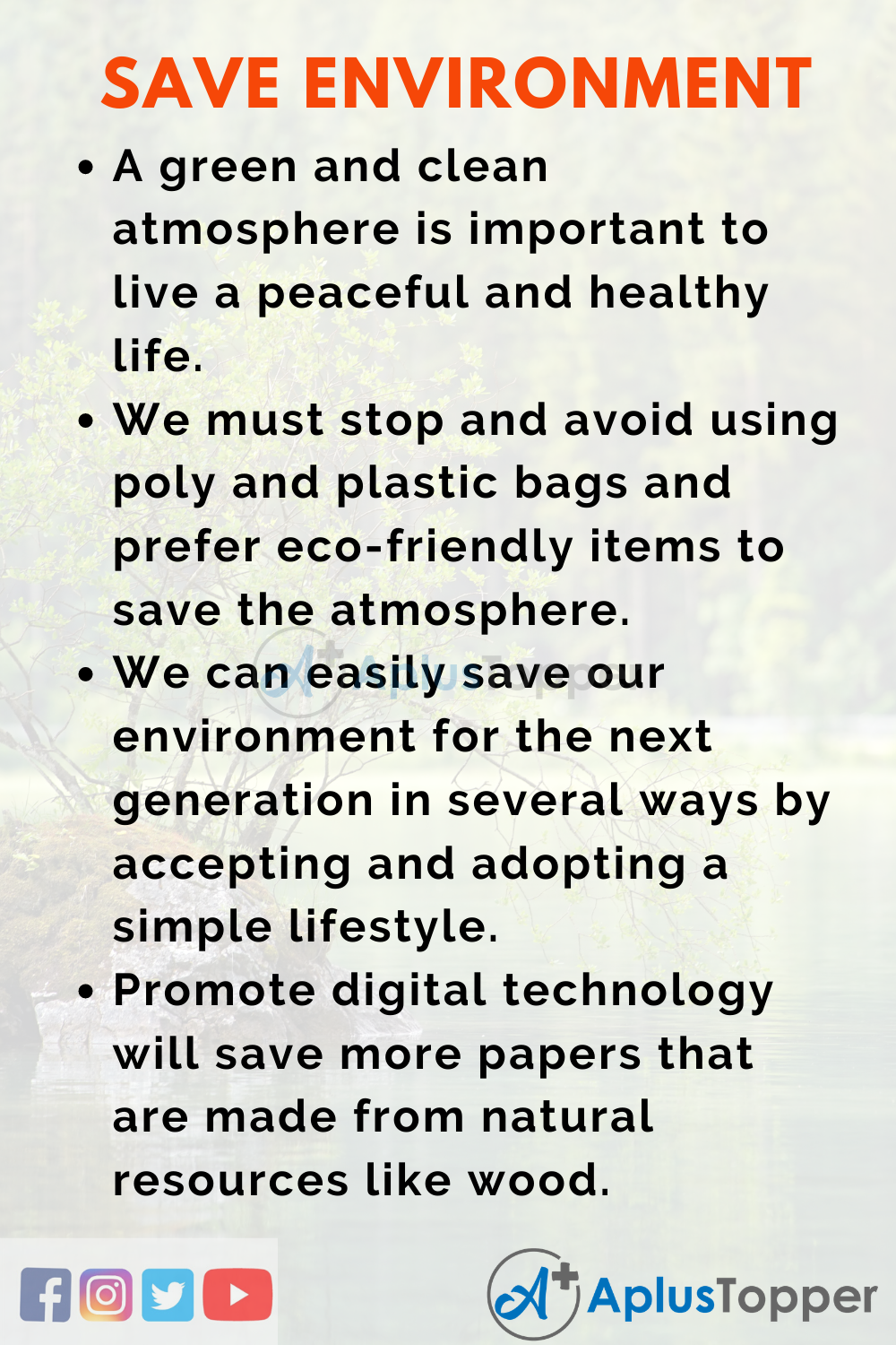 a short speech on environmental degradation