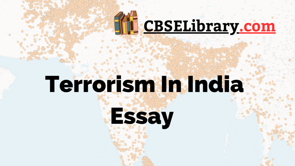 short essay on terrorism in india