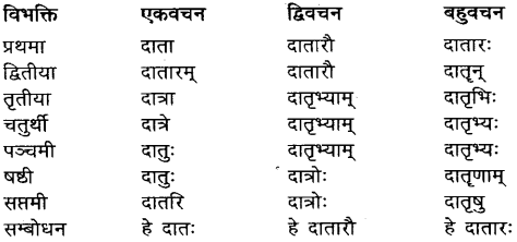 Datra Shabd Roop In Sanskrit