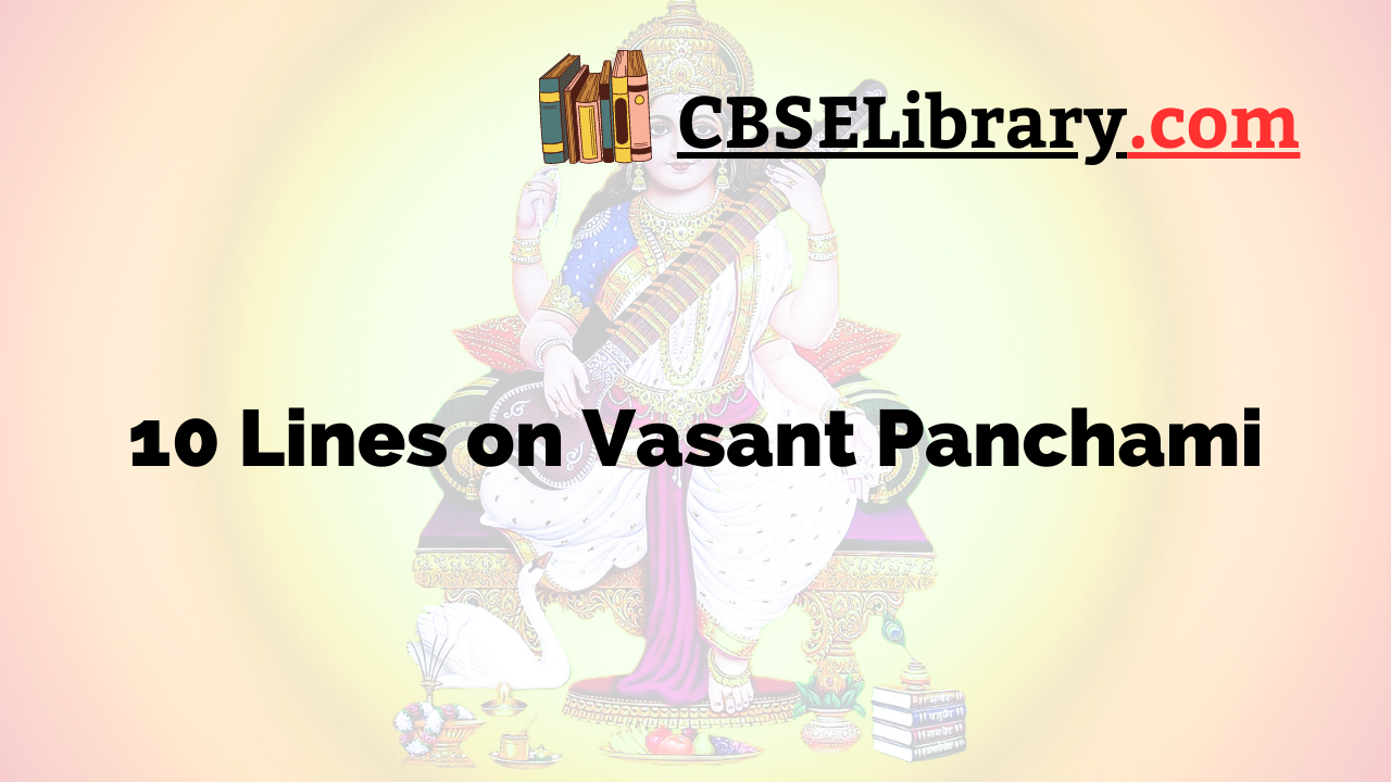 10 Lines on Vasant Panchami