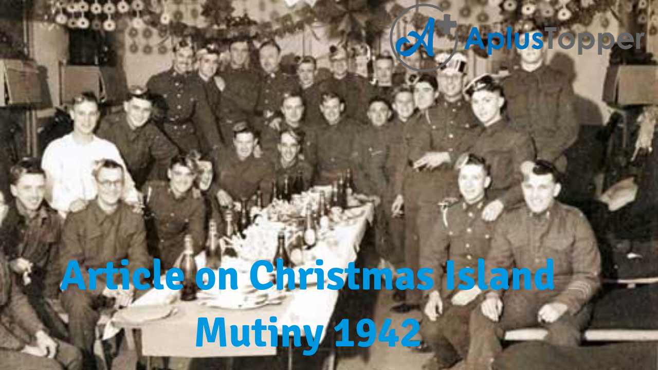 Article on Christmas Island Mutiny 1942