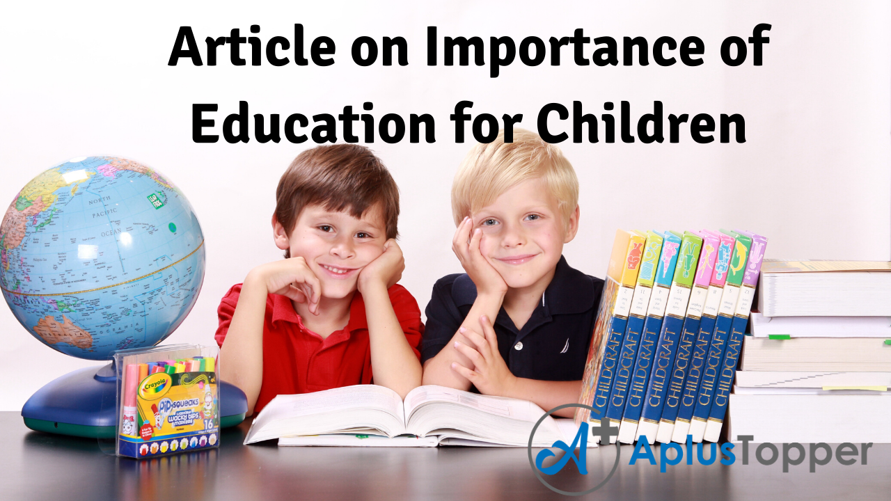write an article about importance of education