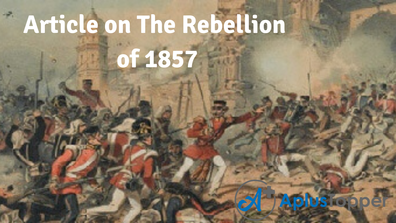 Article on The Rebellion of 1857