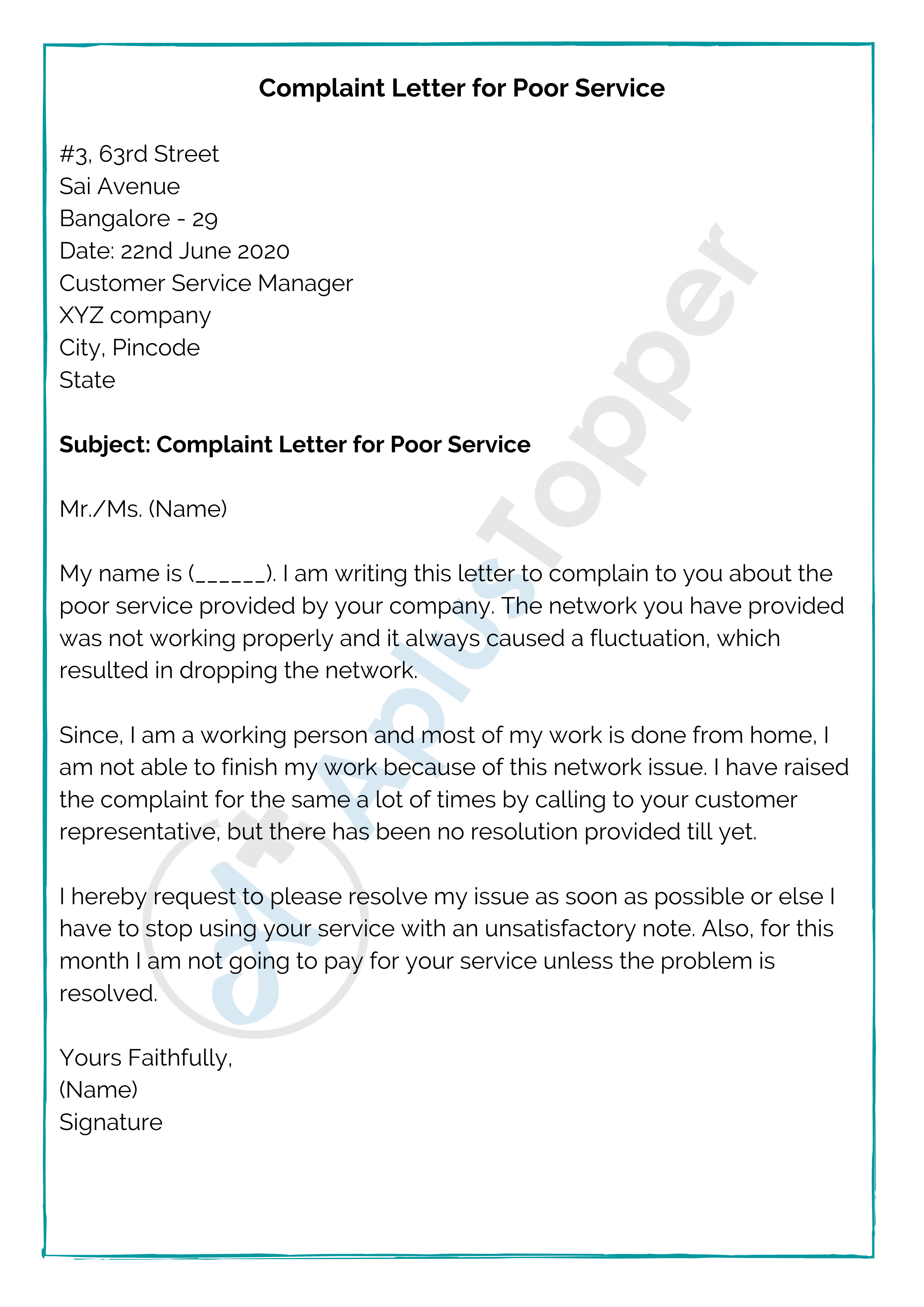 Complaint Letter Format Samples How To Write A Complaint Letter complaint-letter-format-samples-how-to-write-a-complaint-letter