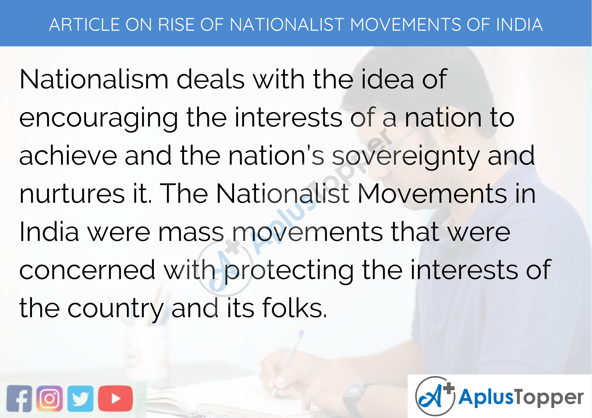 Long Article On Rise Of Nationalist Movements Of India In English 500 Words in English