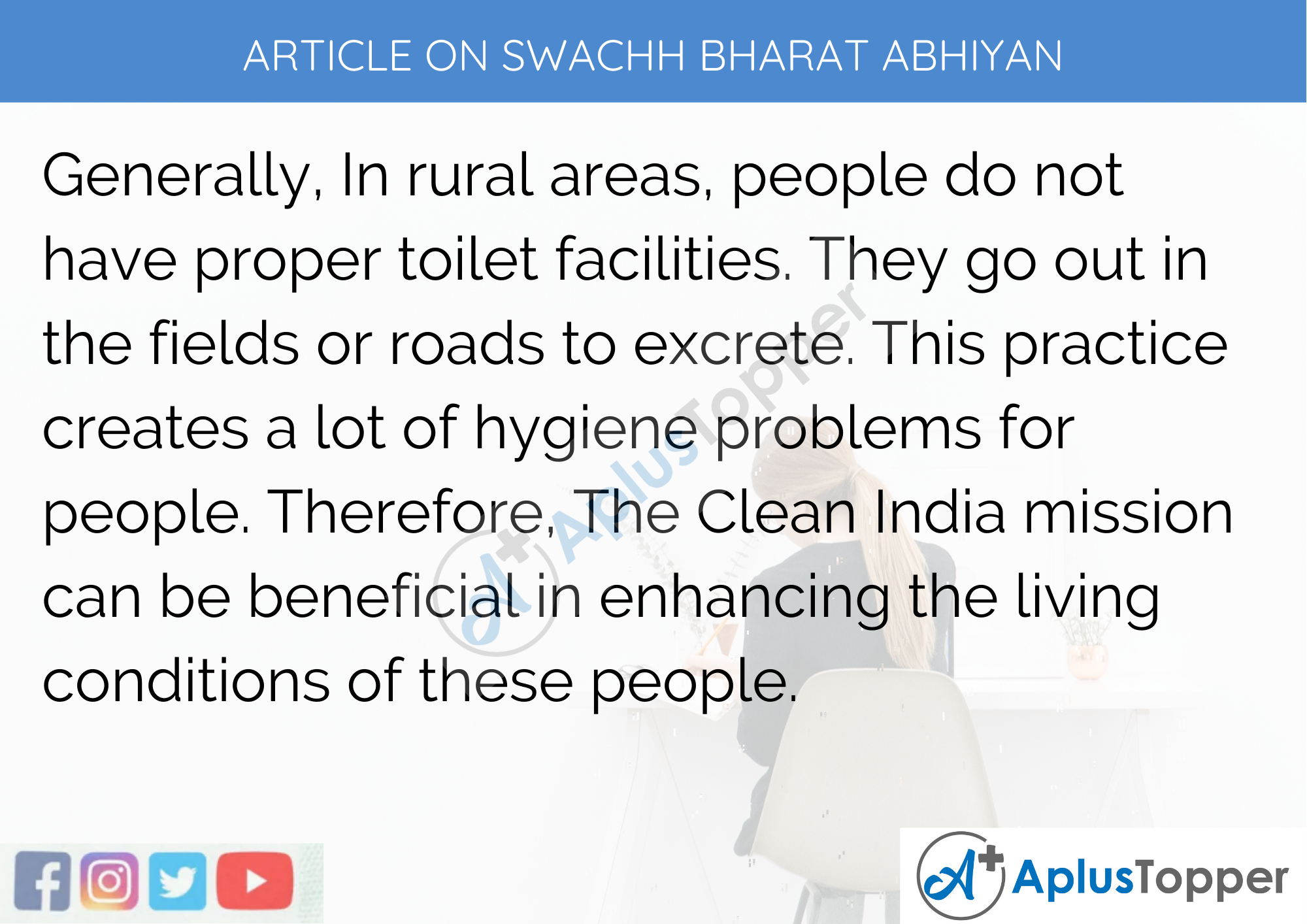 Long Article on Swachh Bharat Abhiyan for Classes 9, 10, 11, 12 and Competitive Exam Students
