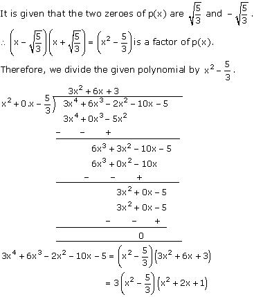 NCERT Solutions for Class 10 Maths Chapter 2 Polynomials 23