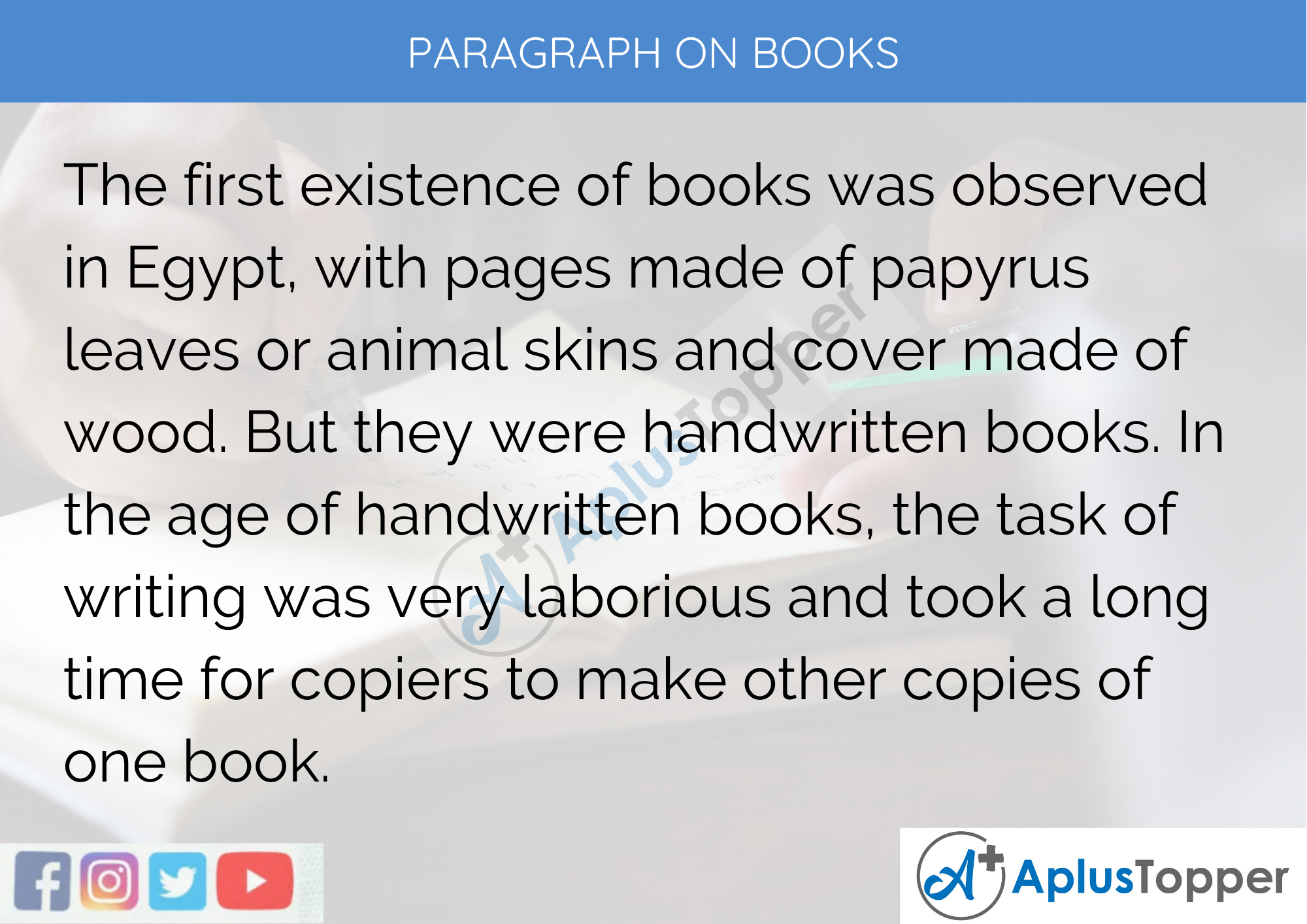 Paragraph On Books - 250 to 300 Words for Classes 9, 10, 11, 12 And Competitive Exams Students
