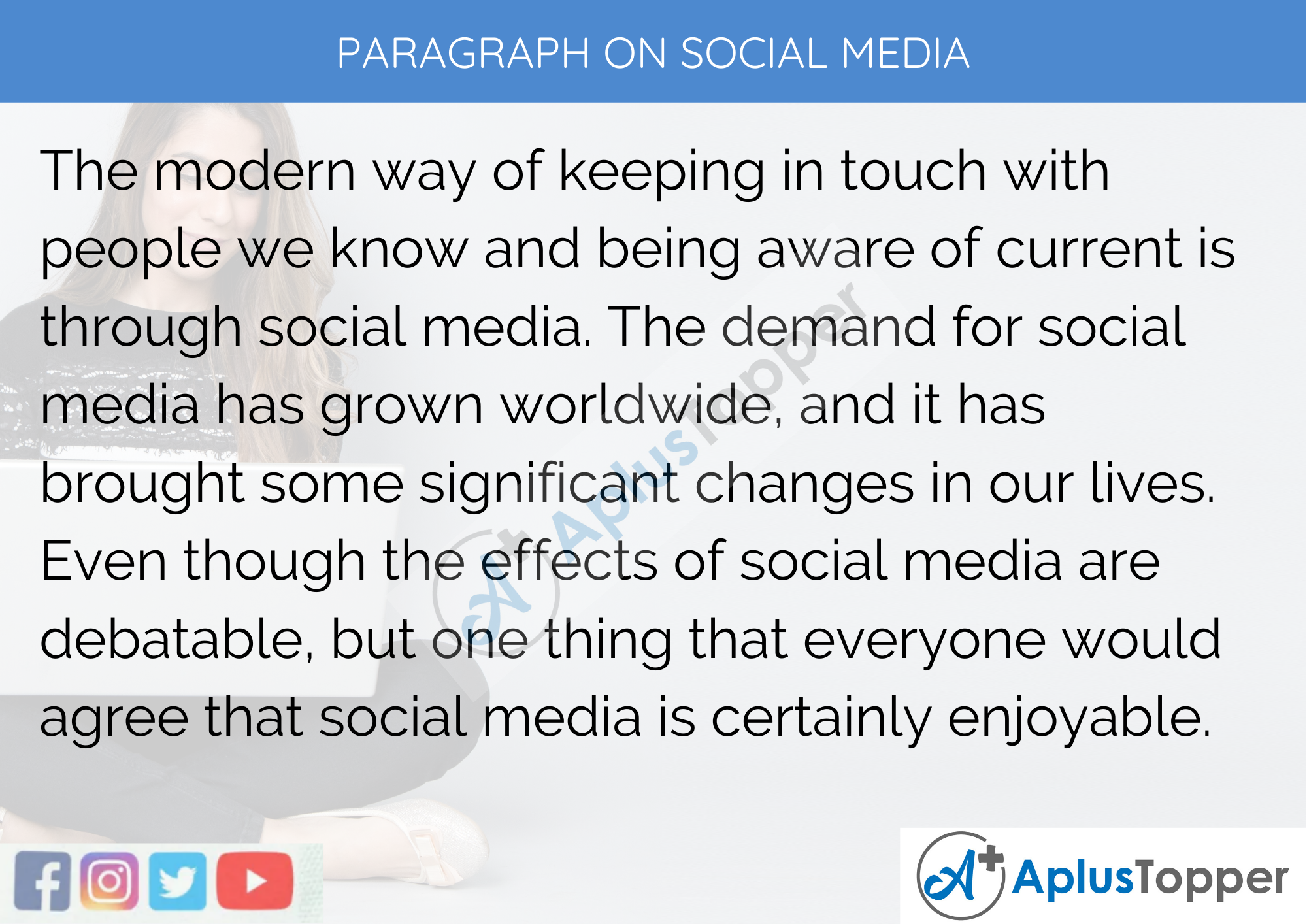 Paragraph On Social Media - 100 Words for Classes 1, 2, And 3 Kids
