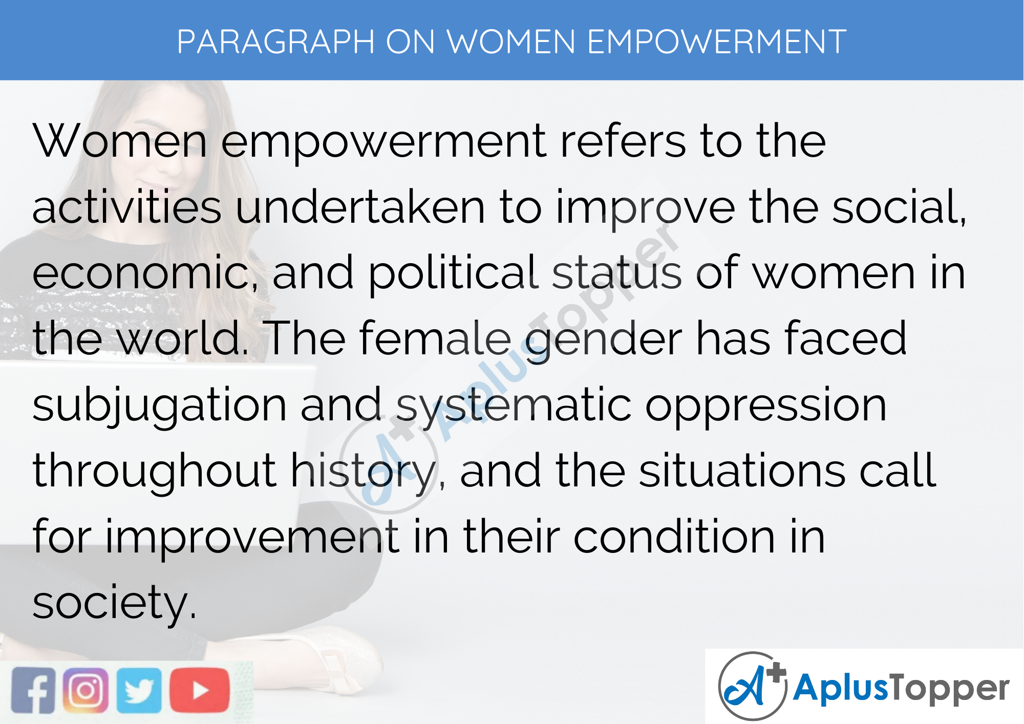 Paragraph On Women Empowerment - 100 Words for Classes 1, 2, 3 Kids