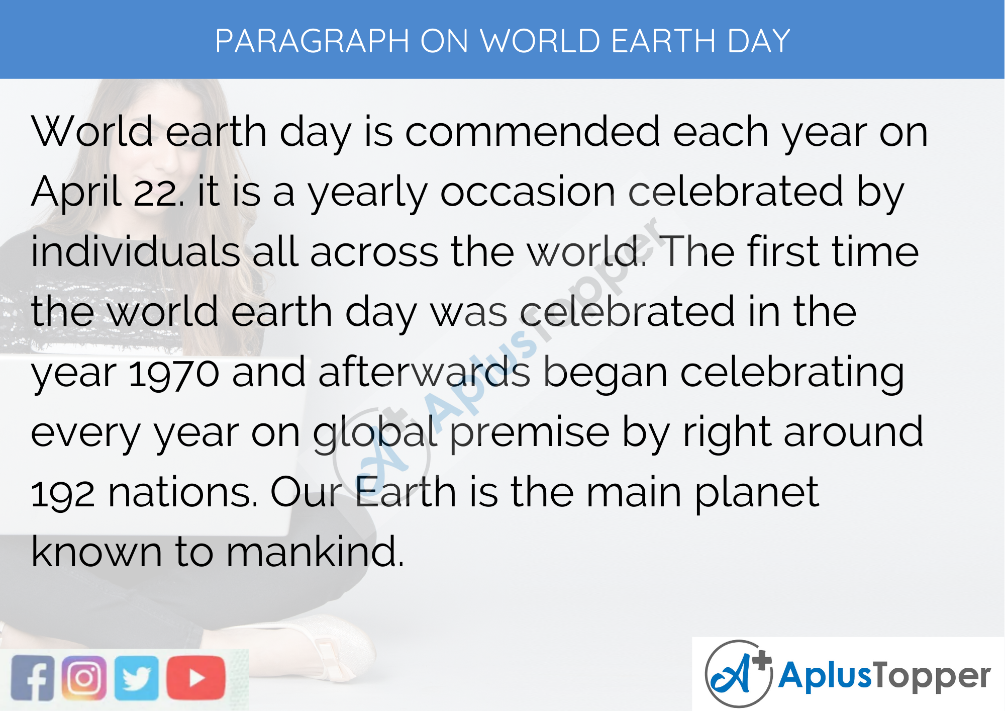 Paragraph On World Earth Day - 100 Words for Classes 1, 2, 3 Kids