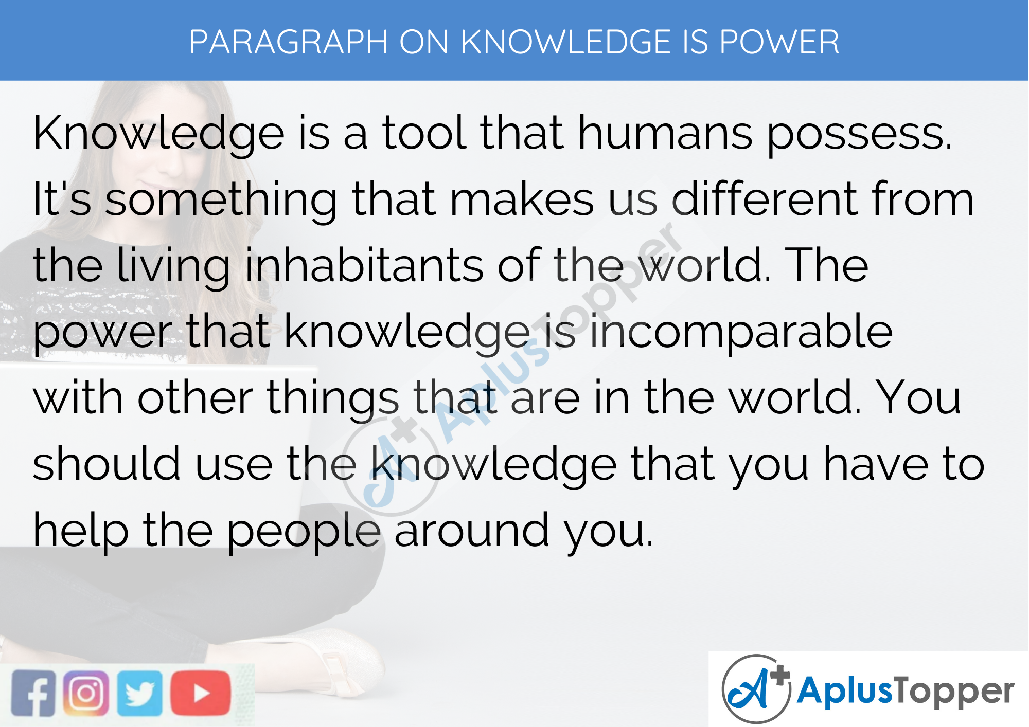 Paragraph on Knowledge is Power - 100 Words for Classes 1,2,3 Kids