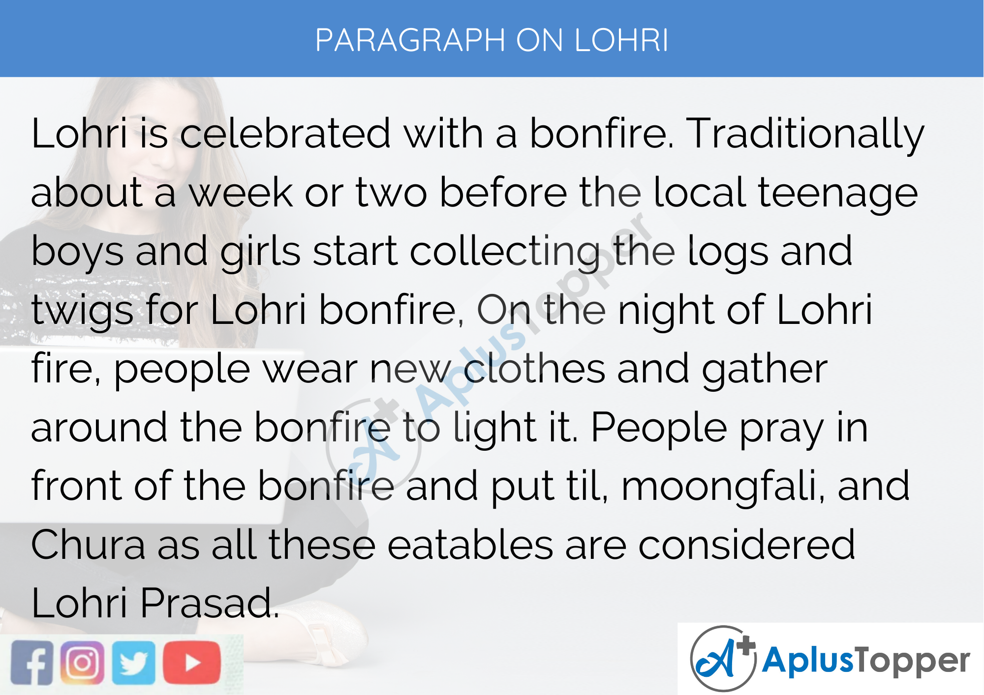 Paragraph on Lohri - 100 Words for Classes 1, 2, 3 Kids