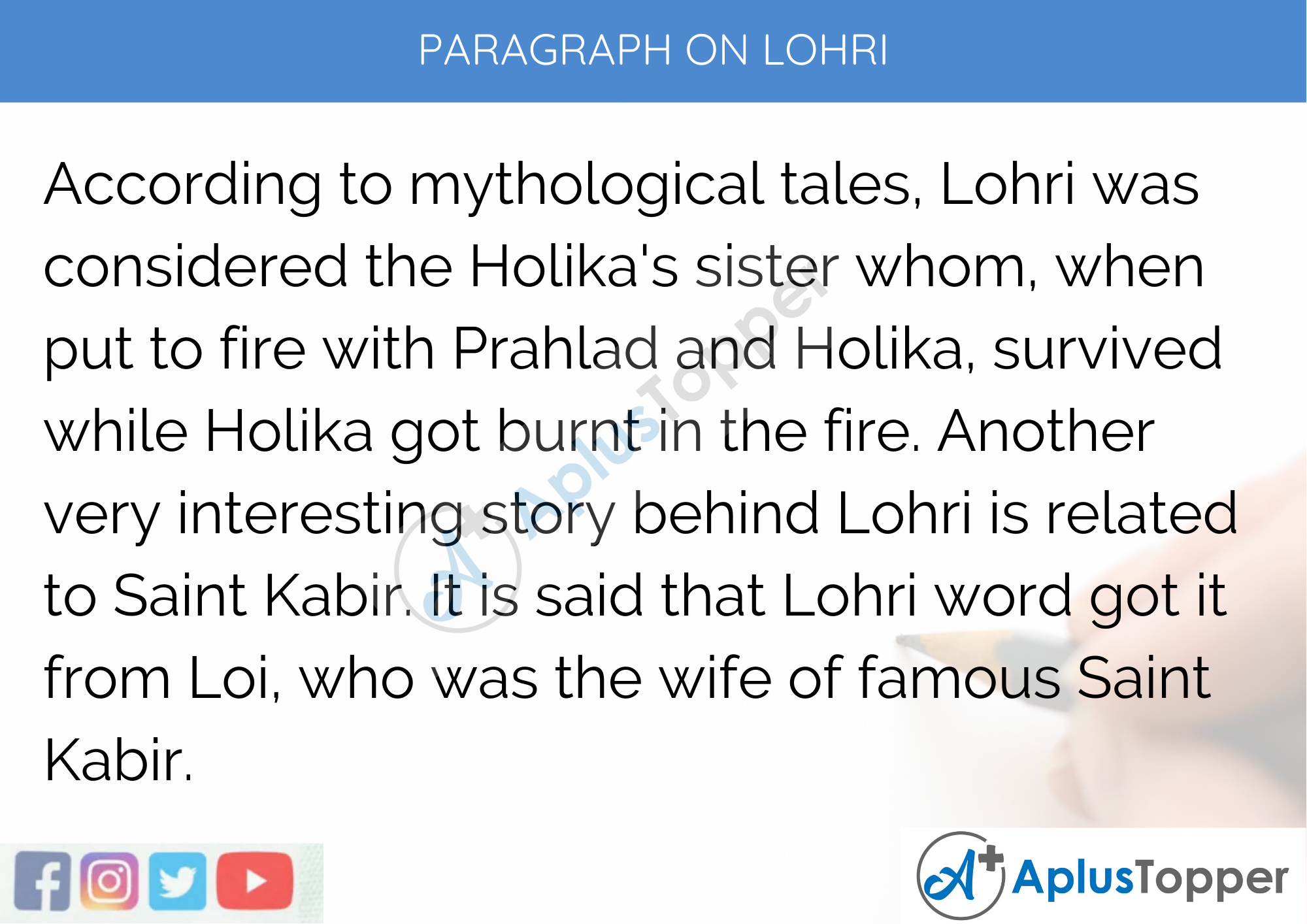 Paragraph on Lohri - 250 to 300 Words for Classes 9, 10, 11, 12 And Competitive Exam Students