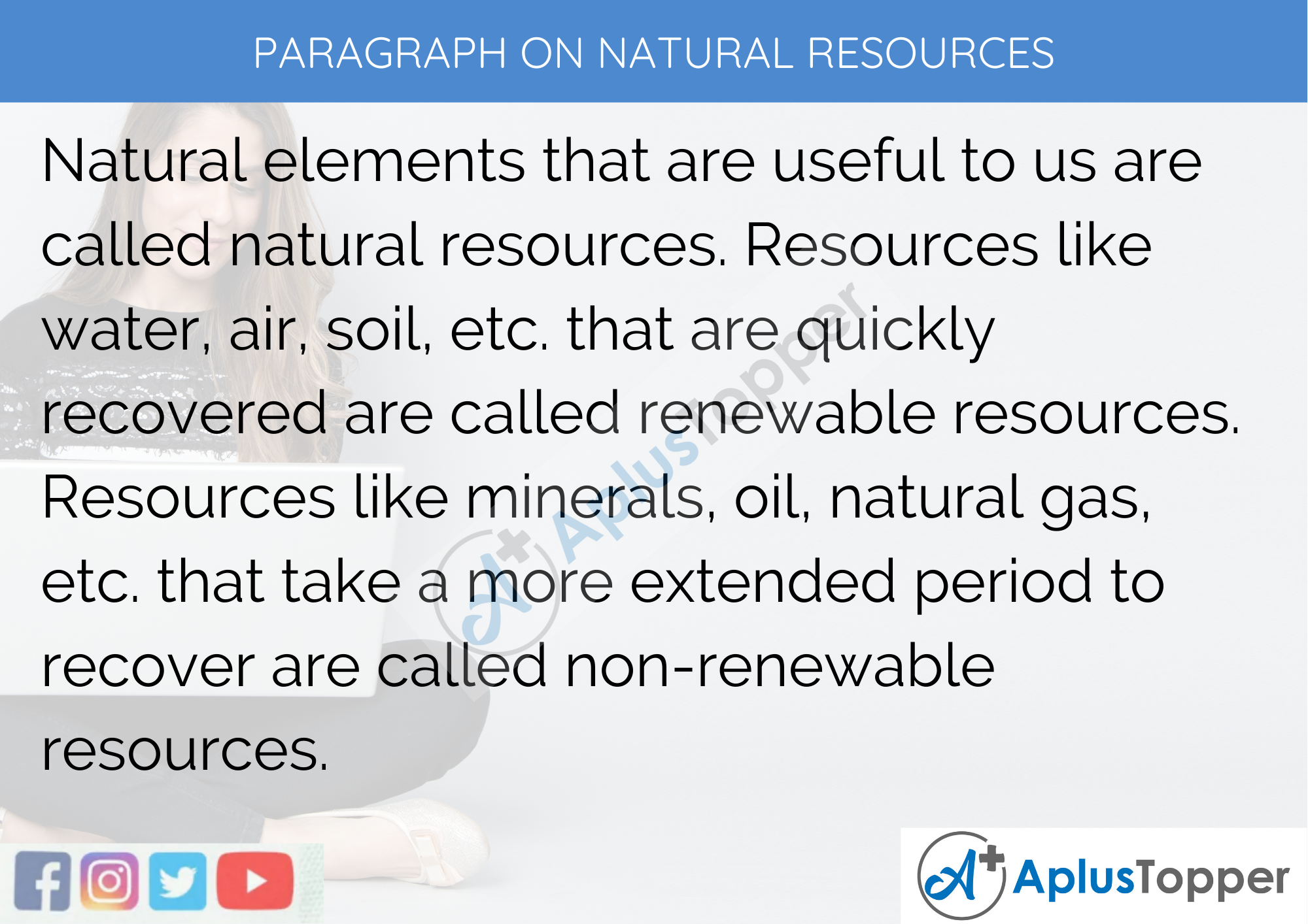 Paragraph on Natural Resources - 100 Words for Classes 1, 2, 3 Kids