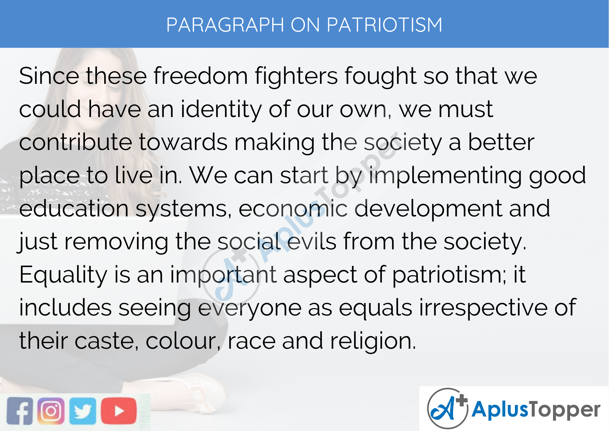 Paragraph on Patriotism - 250 to 300 Words for Classes 9, 10, 11, 12 and Competitive Exams Students