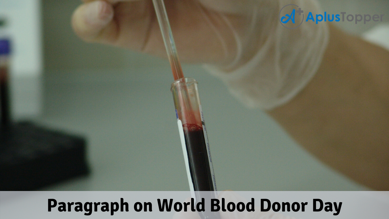Paragraph on World Blood Donor Day