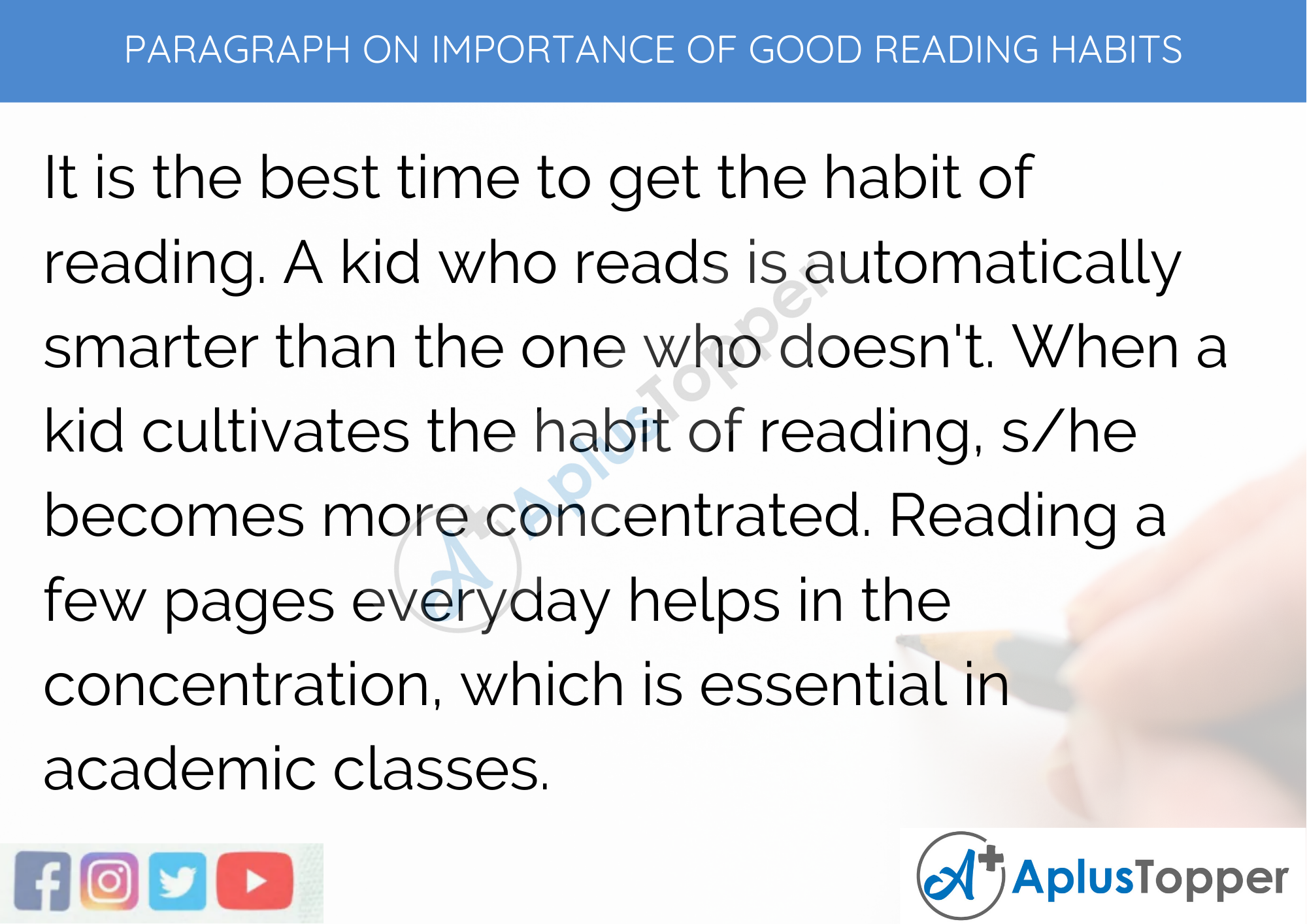 Paragraph on the Importance of Good Reading Habits - 100 Words for Classes 1,2,3 Kids