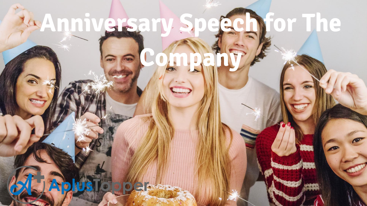 Anniversary Speech for The Company