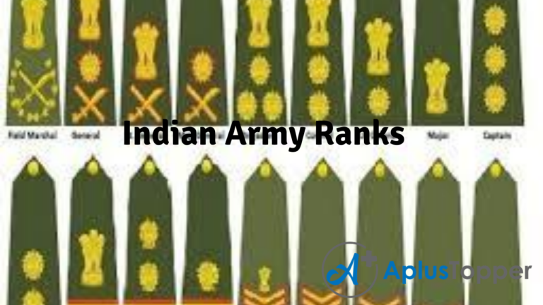 Indian Army Ranks Structure Of Indian Army Insignia Of India Cbse