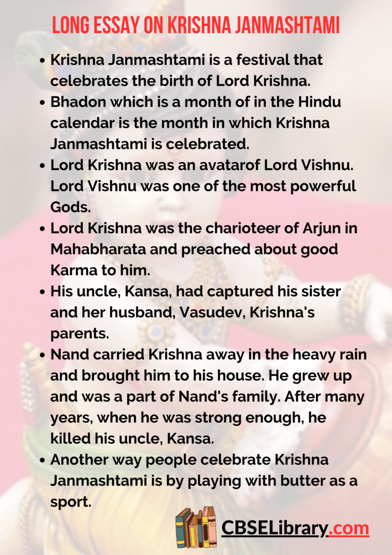 write an essay about krishna janmashtami