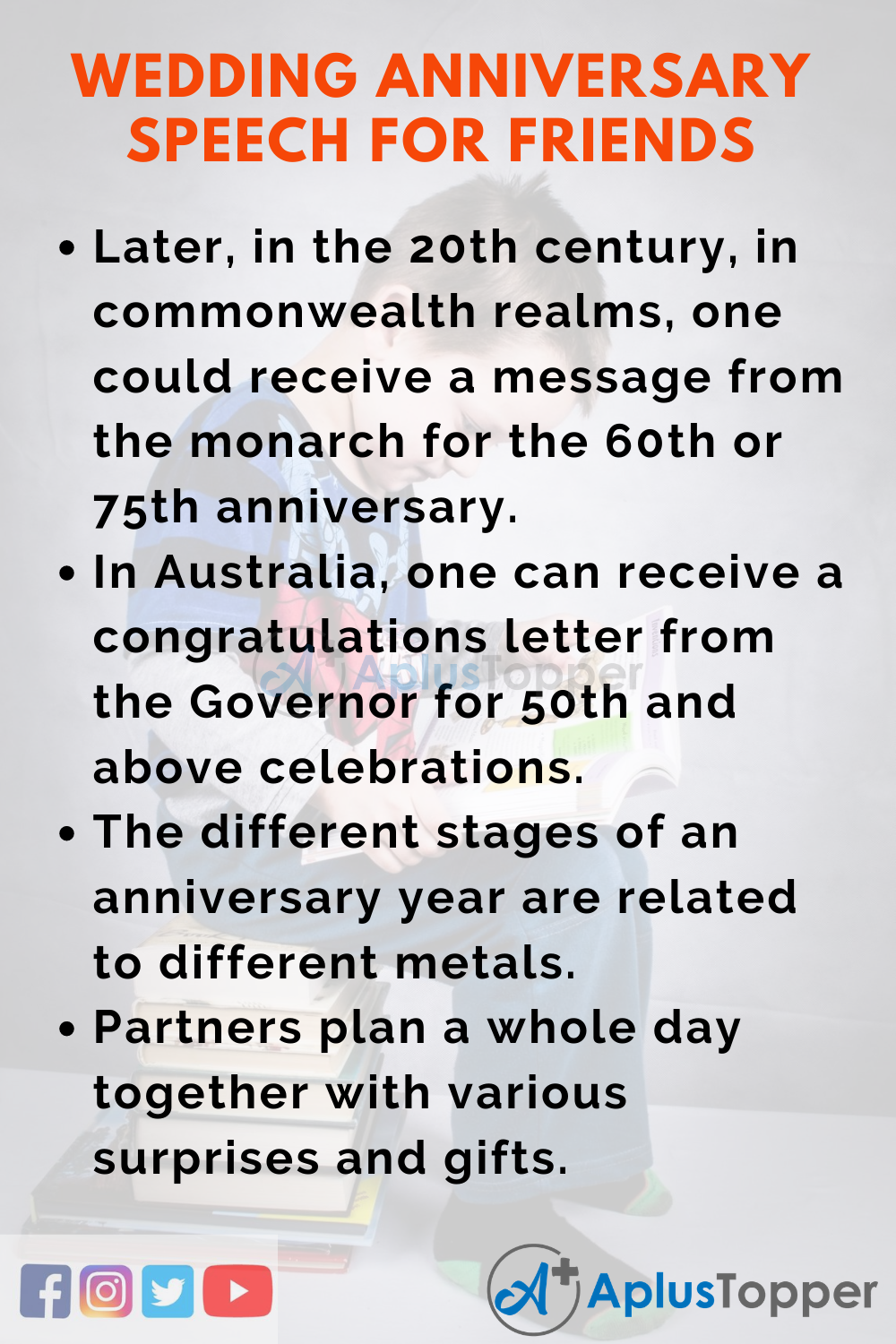 Short Speech On Wedding Anniversary for Friends 150 Words In English