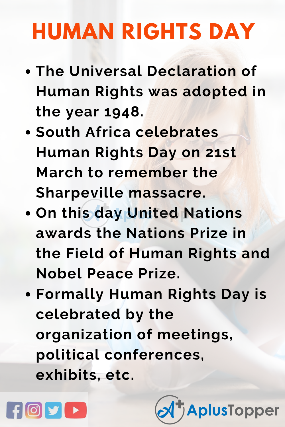 human rights day essay in english