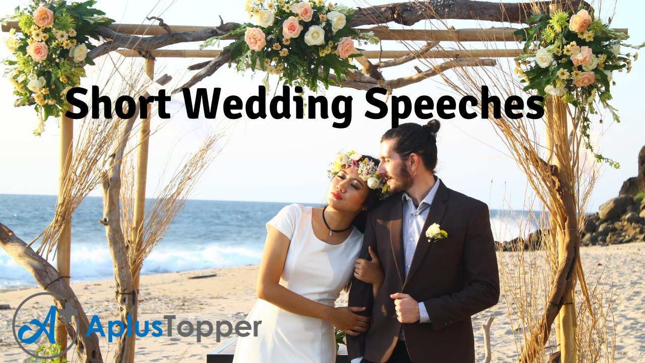 Short Wedding Speeches