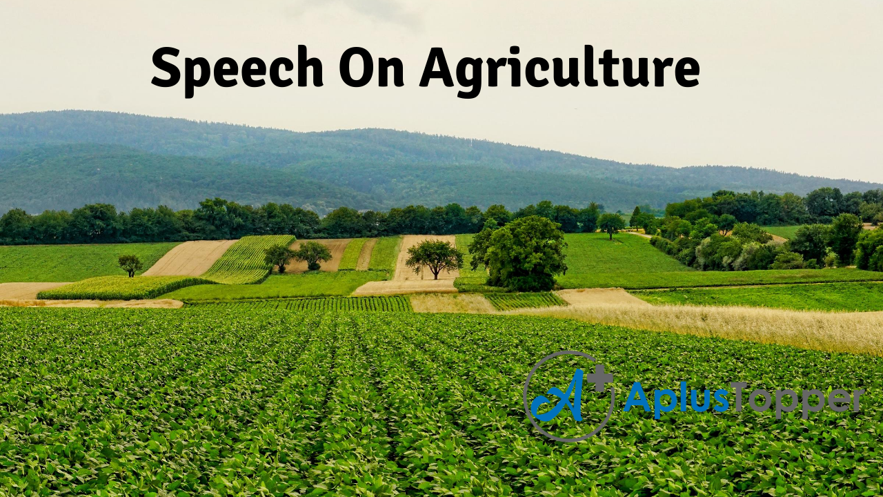 informative speech topics related to agriculture