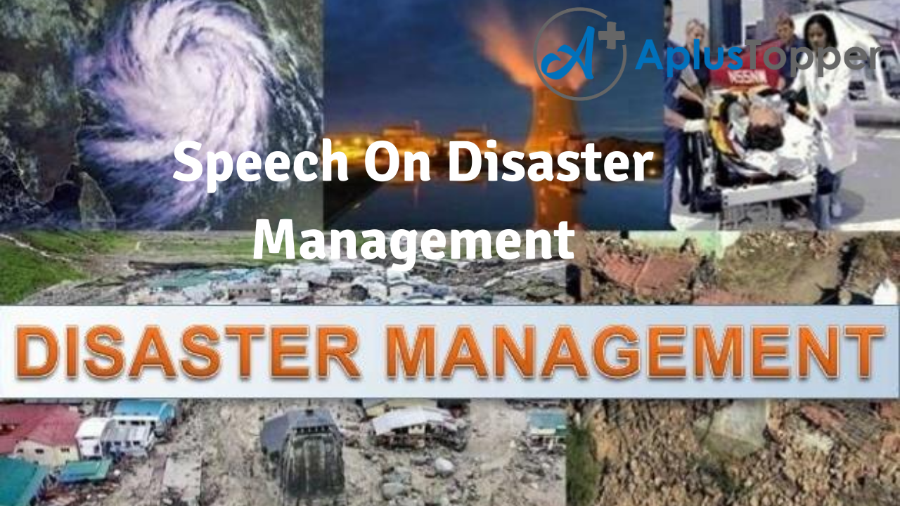 how do you write a disaster speech