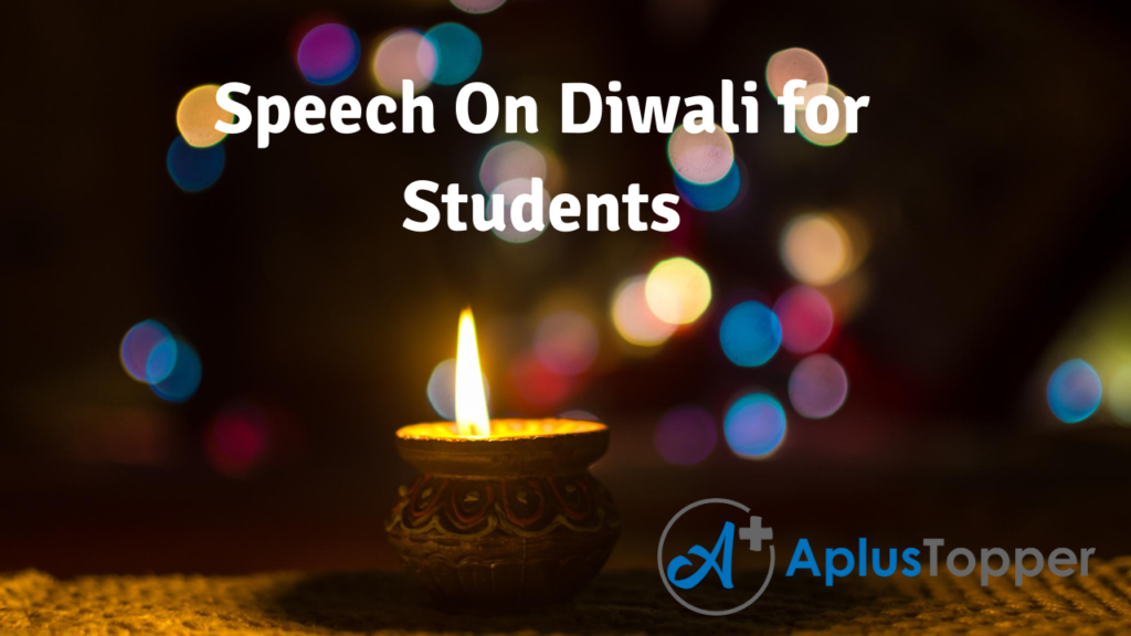 speech on diwali class 8
