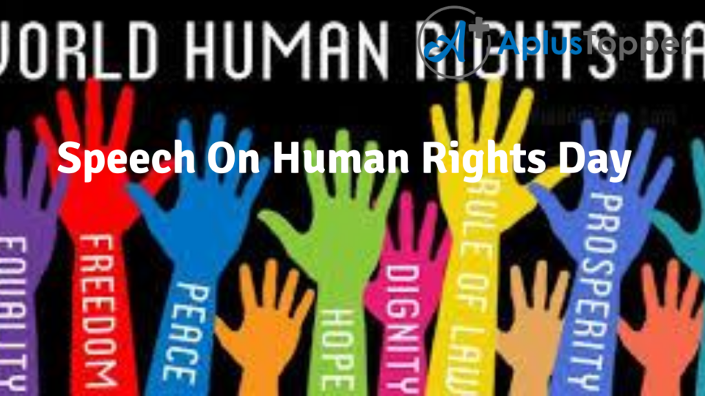 short speech on human rights in english