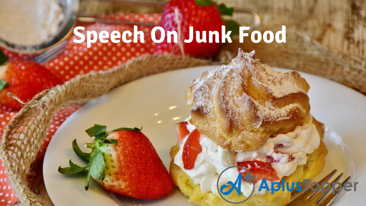 speech on junk food in hindi