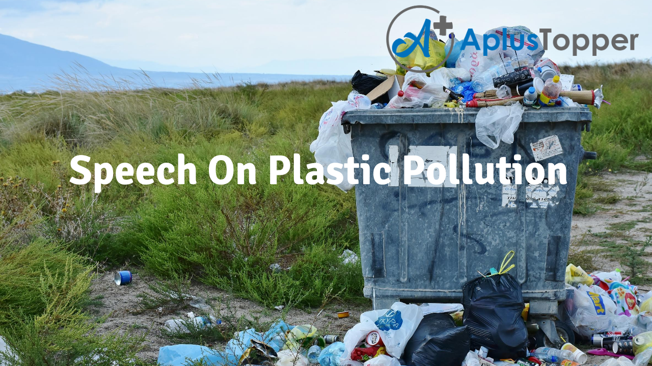 short speech on plastic pollution