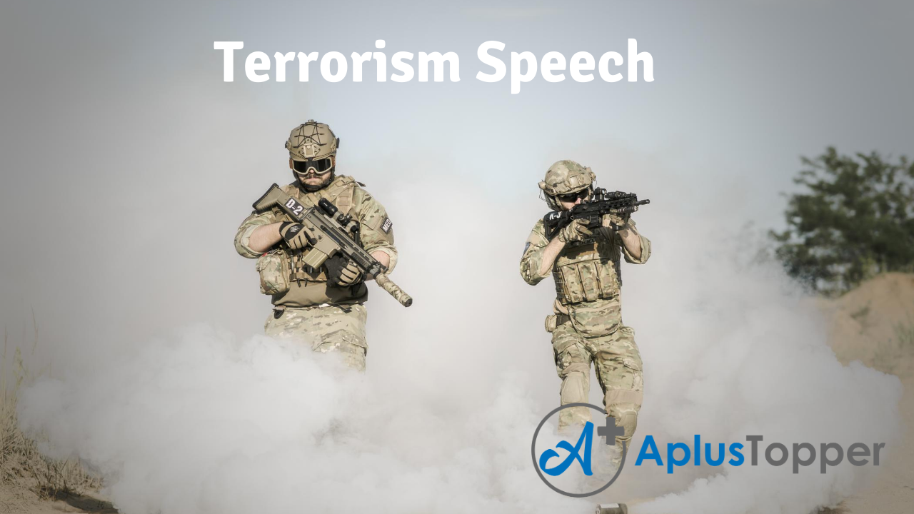 speech on terrorism in simple english