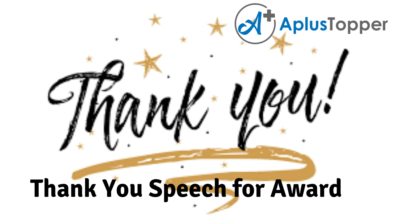 Thank You Speech for Award