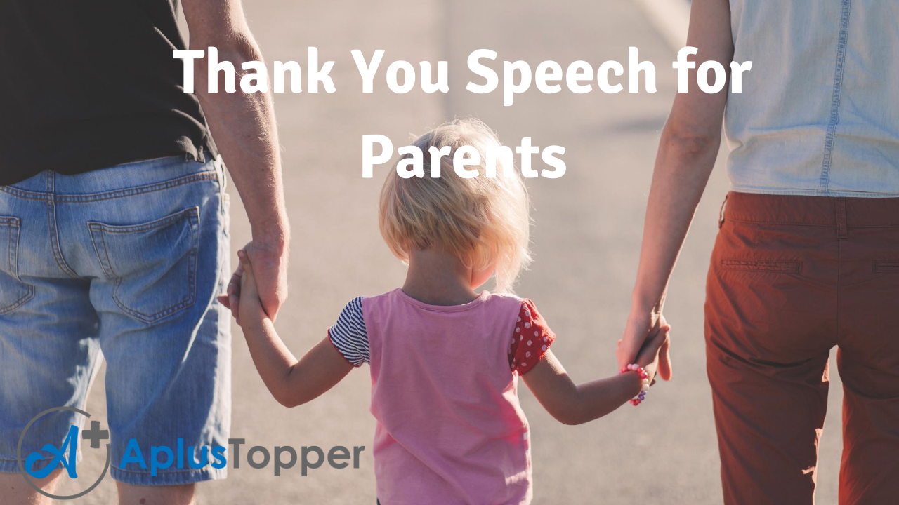 Thank You Speech for Parents