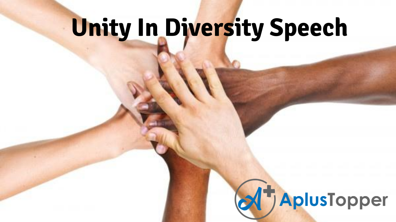 speech on topic unity in diversity