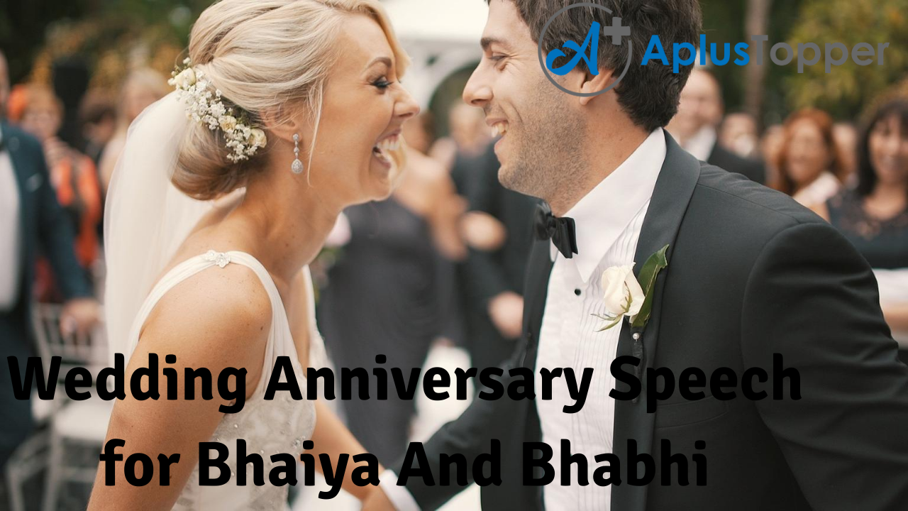 Wedding Anniversary Speech for Bhaiya And Bhabhi