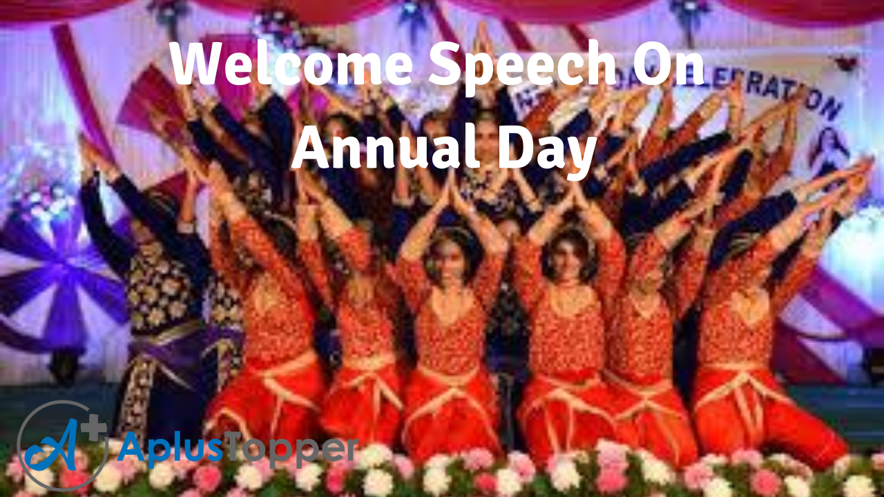 Welcome Speech Annual Day
