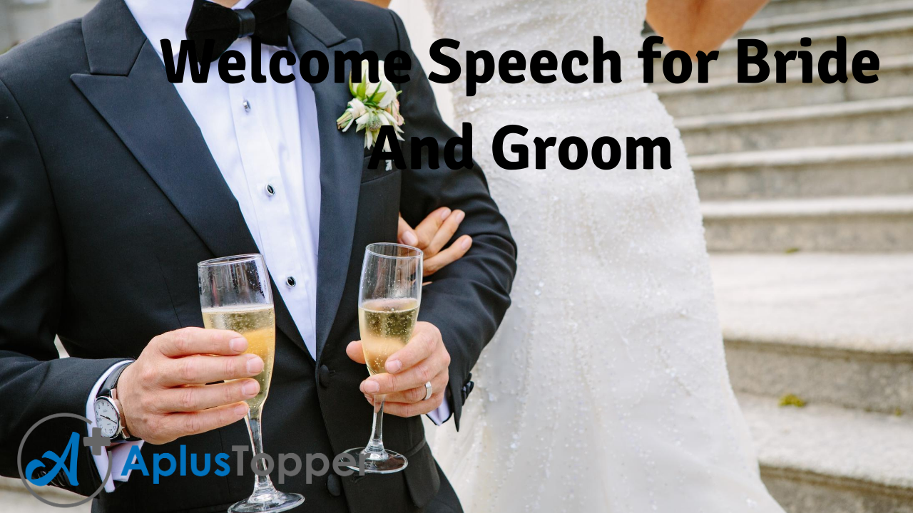 Welcome Speech for Bride And Groom