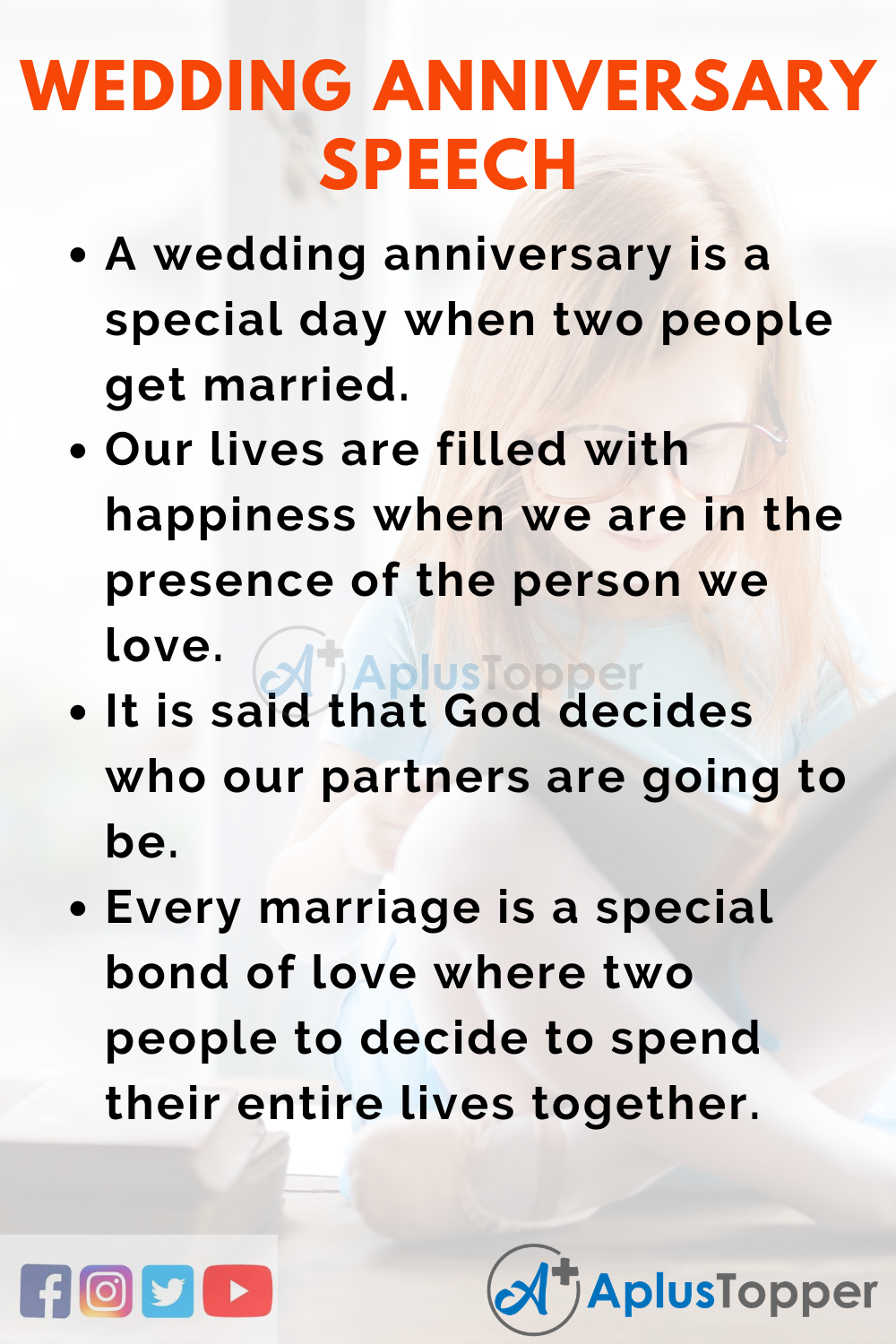 10 Lines On Wedding Anniversary Speech In English