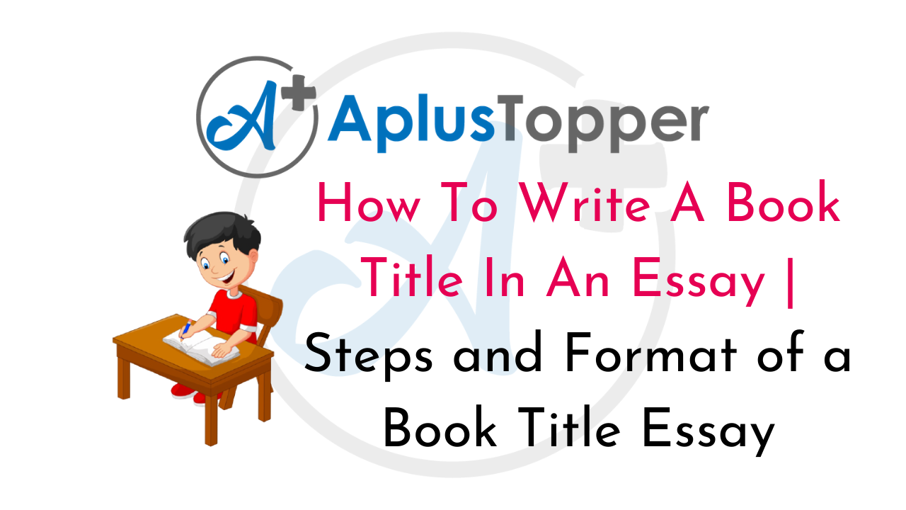 how to indicate a book title in an essay